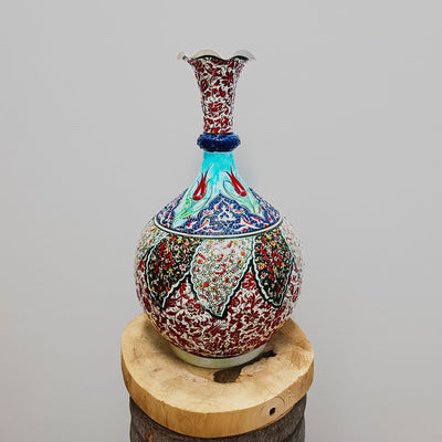 Ceramic illumination teardrop vase 40cm